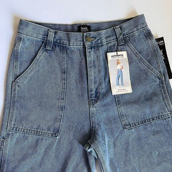 Simple Society Super High Rise Carpenter Jeans, Size 9/29 - Picture 2 of 7